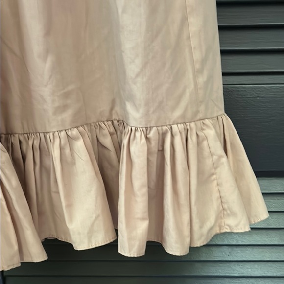 Rodner Figueroa Amazing Coquette Beige-y Pink Ruffle Dress, Size Small - Picture 6 of 15